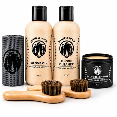 Rhino Wax Complete Baseball Glove Care Kit: Cleaning & Maintenance System