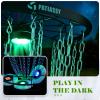 Patiassy Portable Disc Golf Basket With 24/12 Chains for Two Difficulty Levels of Practice Target for Night Practice view 2