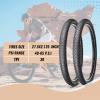 27.5x2.125 Inch Mountain Bike Tires Set: 2-Pack with 27.5" Folding MTB Replacement Tires, Inner Tubes & Levers, Steel Bead All-Terrain High-Performance Durable for Off-Road, Street & Trail Adventures view 3