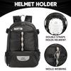 MARITTON Lacrosse Bag Backpack  Large Backpack Holds All Lacrosse or Field Hockey Equipment - Two Stick Holders and Separate Cleats Shoe Compartment. (BLK) view 3
