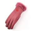 Bestgift Warm Gloves for Cycling Women Cute Winter ski Plush Outdoor Cycling Electric Motorcycle Gloves Purple one Size view 1