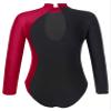 JEATHA Kids Girls Rhinestone Ballet Dance Leotard Gymnastics Playsuit Long Sleeve Mock Neck Bodysuit Tops Burgundy 6 Years view 3