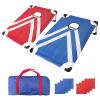 Portable PVC Framed Cornhole Game Set with 2 Collapsible Cornhole Boards, 8 Bean Bags and Carrying Case, Waterproof Mini Cornhole Set, Outdoor Indoor Yard Toss Games for Family (3 x 2-feet) view 1