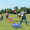 Portable PVC Framed Cornhole Game Set with 2 Collapsible Cornhole Boards, 8 Bean Bags and Carrying Case, Waterproof Mini Cornhole Set, Outdoor Indoor Yard Toss Games for Family (3 x 2-feet) view 4