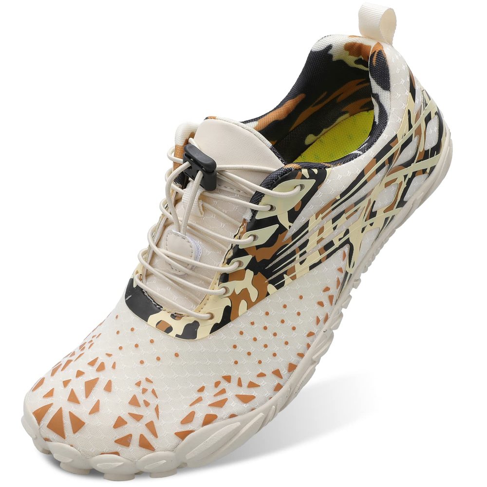 L-RUN Pool Shoes for Women Water Hiking Shoes Adult Water Shoes Beige M US (Women 9, Men 7.5)=EU40