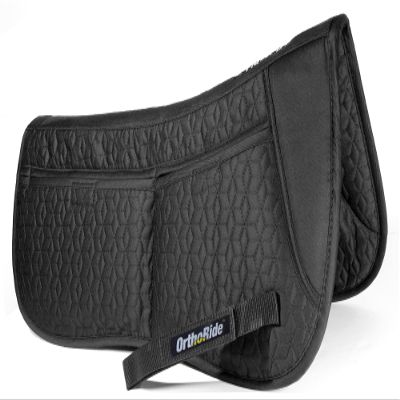 Southwestern Equine OrthoRide English Half Pad English Saddle Pad Quilted Correction Pad Adjustable 12 Memory Foam Inserts English can be Used w Western, Dressage