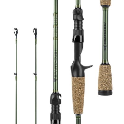 KastKing Spartacus II Twin Tip Fishing Rods, Cast - 7'1" - MH Power - Fast