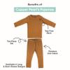 Copper Pearl Two Piece Short Sleeve Toddler Pajamas PJ Sets for Boys and Girls - Adorable Pattern Summer Pajamas Shorts to Keep Cool While Sleeping, Size 12 Months to 5T - Everest view 4