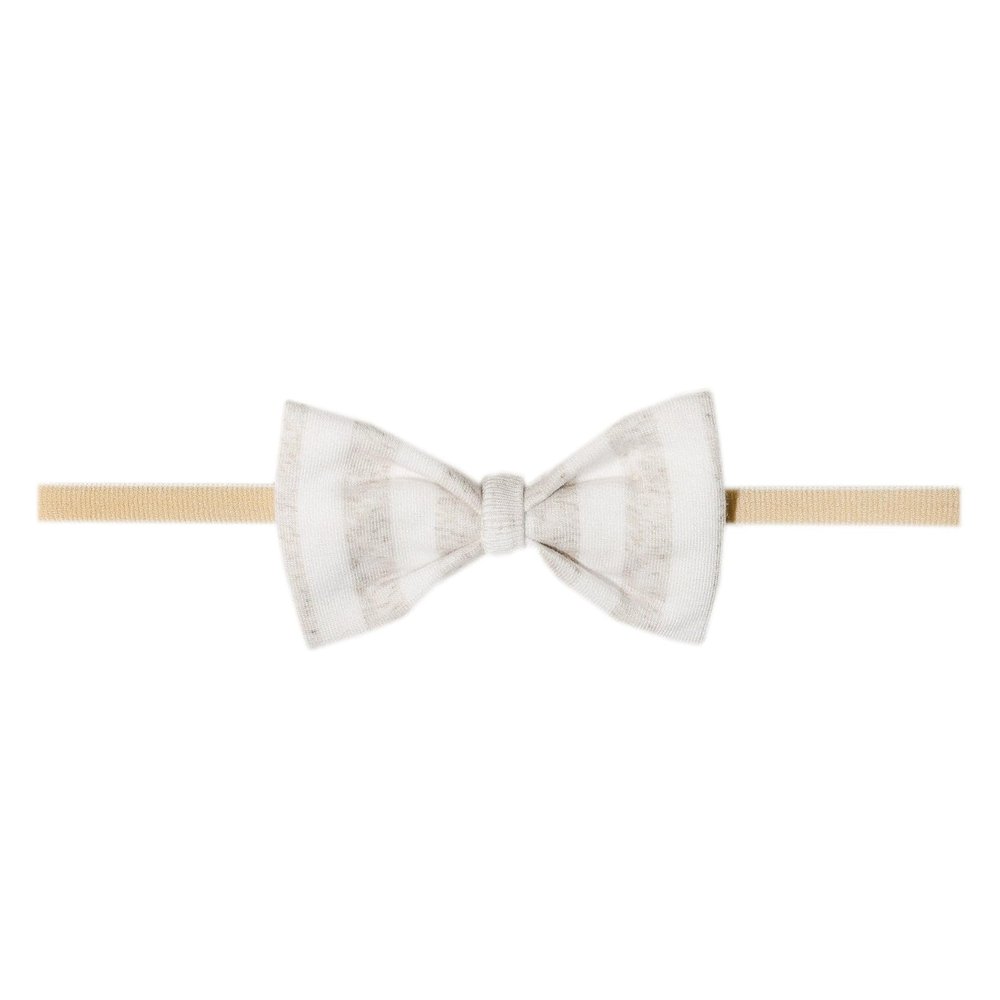 Copper Pearl Bowtie Baby Bow Coastal