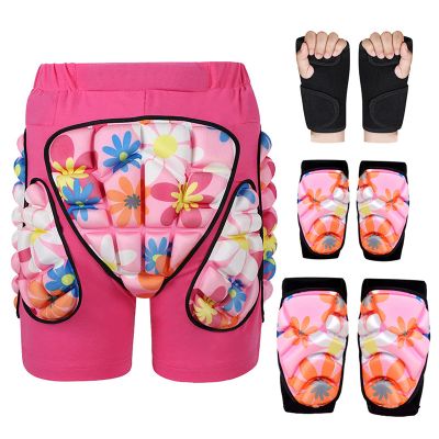 3D Protection Hip Butt EVA Padded Shorts for ski,JoyFishing Protective Padded Shorts Crash Pad Impact Gear for Skiing Skating Snowboarding for Children,Men Women (XS, pink1)