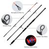 Dr.Fish Surf Fishing Rod and Reel Combo, Saltwater Fishing Gear Set, 12ft Surf Rod 8000 Spinning Reel 9+1 BB, Offshore Spinning Pole Kit Equipment Set Striper Pompano Flounder view 2
