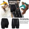 3D Protection Hip Butt EVA Padded Shorts for ski,JoyFishing Protective Padded Shorts Crash Pad Impact Gear for Skiing Skating Snowboarding for Children,Men Women (S, pink1) view 2