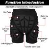 3D Protection Hip Butt EVA Padded Shorts for ski,JoyFishing Protective Padded Shorts Crash Pad Impact Gear for Skiing Skating Snowboarding for Children,Men Women (S, pink1) view 3