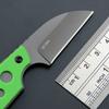 Ccanku C1297 Fixed Blade Knife Neck Knife,9Cr18Mov Blade G10 Handle EDC Tool Knifes for Outdoor, Camping, Hiking, Fishing,Hunting with kydex Sheath (Green) view 4
