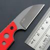 Ccanku C1297 Fixed Blade Knife Neck Knife,9Cr18Mov Blade G10 Handle EDC Tool Knifes for Outdoor, Camping, Hiking, Fishing,Hunting with kydex Sheath (Red) view 4