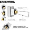 SANLIKE 3PCS Camping Stove Gas Adapter Propane Isobutane Butane Refill Gas Adapters Set Propane to Butane Adapter Outdoor Camp Fuel Canister Adapter Conversion view 3