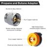 SANLIKE 3PCS Camping Stove Gas Adapter Propane Isobutane Butane Refill Gas Adapters Set Propane to Butane Adapter Outdoor Camp Fuel Canister Adapter Conversion view 4