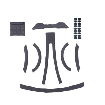 Helmets Inner Padding Foam Pads Kit Sealed Sponge Protective Lining Liners Cushion Mat for Cycling Riding Racing Bike Bicycle Sports Outdoors (Grey J)