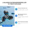 VQPROPs OEM Upgrade 11 1/2x13 Aluminum Boat Outboard Propeller fit Suzuki Engines 35-65 HP 13 Spline Tooth Parts No.58100-88L41-019,RH view 4