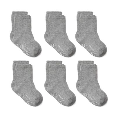Baby unisex-baby Socks Knitted Warm Non Slip Grip Ankle Socks Kids Cozy Gift Socks (D, XL)