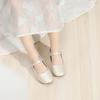 PANDANINJIA Rena Girls Dress Shoes Mary Jane Ballet Flats Back to School Uniform Shoes for Toddler/Little Kid view 2