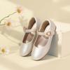PANDANINJIA Rena Girls Dress Shoes Mary Jane Ballet Flats Back to School Uniform Shoes for Toddler/Little Kid view 3