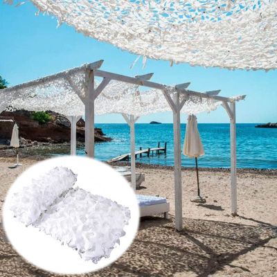 Camouflage Netting for Pergola,Shade Net,White Reinforced Camo Netting,Military Net,Camping,Hunting,Theme Party Decorative Camouflage Net,Garden Sunscreen Net,Car Cover,White-1.5x4m(4.9 * 13.1ft)