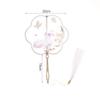 WEISHA Chinese Round Fan 1PC Chinese Style Embroidery Decor Fans with Ancient Style Long Handle Tassel Hanfu Cheongsam Dance Hand Fan Photography Prop(8) view 3