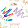 KINBOM 2pcs Dance Ribbons, 2m Kids Long Gymnastics Ribbon Twirling Ribbons Dancing Ribbon Streamers for Artistic Dance Training Party, with Ribbon Dancer Wand (Mixed Color+ Sparkling) view 2