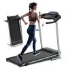 Compact Folding Treadmill with Incline for Home Workouts  Electric Walking Machine with 15 Adjustable Programs, 265 LB Capacity & MP3 Connectivity view 1