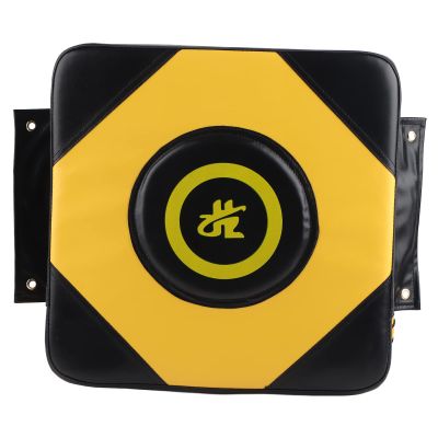 PU Wall Punch Bag Boxing Focus Target Wall Fighting Pad Training Bag for Taekowndo (Black and Yellow)