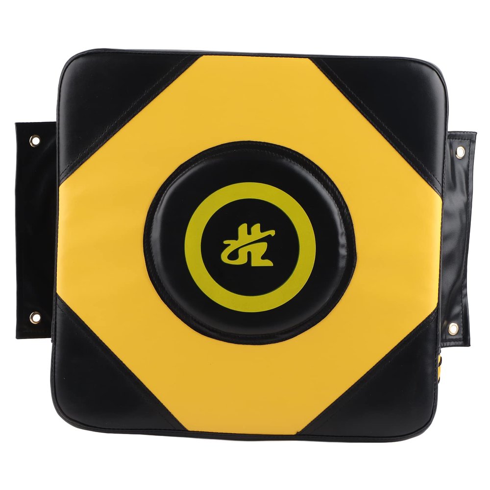 PU Wall Punch Bag Boxing Focus Target Wall Fighting Pad Training Bag for Taekowndo (Black and Yellow)
