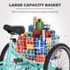 ABORON Adults Tricycle, 3 Wheels Bike for Adult, Tricycle for Adults, Double-Wall Wheel Rims, for Women Men Exercise Outdoor Sports view 4