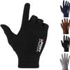 SCAPH Women's Winter Imitation Leather Gloves Plush Gloves Bowknot Warm PU Gloves Mittens for Women Cold Weather Heated (Color : B-Coffee, Size : X-Large) view 2