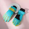 SCAPH Winter Ski Gloves Warm Gloves Warm Cute Printed Cycling Gloves Soft Windproof Mittens for Women Cold Weather Heated (Color : Green-a, Size : One Size) view 2