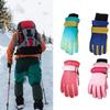 SCAPH Winter Ski Gloves Warm Gloves Warm Cute Printed Cycling Gloves Soft Windproof Mittens for Women Cold Weather Heated (Color : Green-a, Size : One Size) view 4