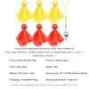 Valcatch 6 Pack/Set American Football Penalty Flag Tossing Flags Challenge Flags Referee Flag Sports Fan Set for Football Party Games Accessory Yellow,Red,Orange view 2