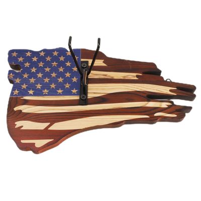 Taivoze European Mount Skull Hanger, USA Flag Decor Hooker Pedestal, Deer Antler Mounting Kit, Perfect Prey Display Rack for Hanging and Mounting Taxidermy Deer Antlers and Other Skulls, DH001