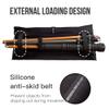 AONIJIE Running Belt with 250ml Soft Flask for Women and Men Lightweight & Non-slip Black Fanny Pack Fits All Size Phones Passport and More (Black with 250ml Soft Flask, XL) view 4