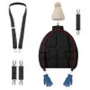 Eco-Fused Mitten Clips and Hat Clip - Never Lose Mittens, Gloves, Beanie Caps Again - Strong Clips for Secure Attachment - Perfect Solution for Toddlers (Black) view 4