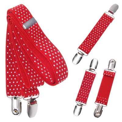 Eco-Fused Mitten Clips and Hat Clip - Never Lose Mittens, Gloves, Beanie Caps Again - Strong Clips for Secure Attachment (Red)