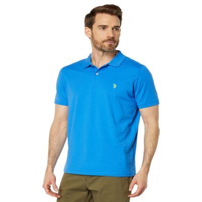 U.S. Polo Assn. Solid Jersey Polo Shirt Supersonic Blue LG