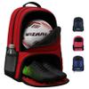 Vizari Soccer Backpack Soccer Bag | Water resistant Durable Equipment Bag for Football, Basketball, Volleyball | Cleats and Ball Compartment - Red,Blue,Pink,Black view 1