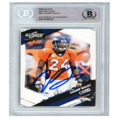 Champ Bailey 2009 Score Inscriptions Autograph Card #86 BAS