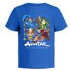 Avatar The Last Airbender Graphic T-Shirts 3 Pack for Boys 8 Bk/Gy/Bl SS Black/Grey/Blue view 4