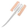 EZSMITH Knife Making Kit - Fisherman's Filet - DIY Fixed Blade - (Blade Blank & Pinstock w/Cherry Handle Scales) - (Gift Boxed) - (USA Design) - (by KnifeKits) view 2