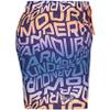 Under Armour Boys' Volley Swim Trunks with UPF 50+ Sun Protection, Quick Dry Bathing Suit Shorts, Midnight Navy Warp, 4 view 2