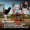 Powernet Portable Baseball Practice Net for Pitching and Hitting, Pop Up Batting Cage Net Coach Shield, 7 FT Z-Screen (Red) view 2