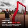 Powernet Portable Baseball Practice Net for Pitching and Hitting, Pop Up Batting Cage Net Coach Shield, 7 FT Z-Screen (Red) view 4