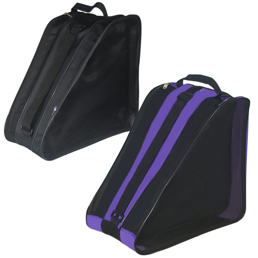 Gooyule Roller Skate Bag, Adjustable Shoulder strap Ice Skate Bags for Girls Boys and Most Adults, Large Capacity Skate Bag Fits Quad Skates, Inline Skate and Most Roller Skating Accessories